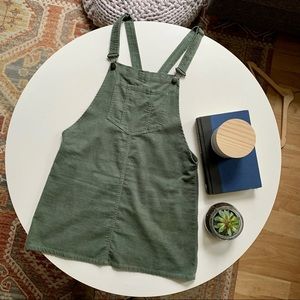 Green corduroy jumper